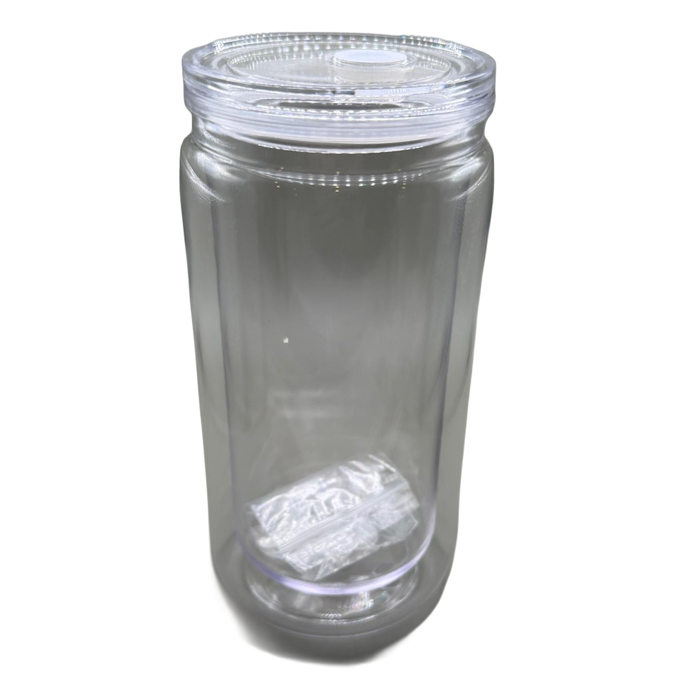 20 oz. Glass tumbler with customizable tops and straws