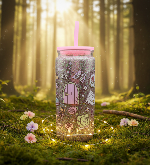 20oz. Acrylic Snowglobe Fairytale Tumbler