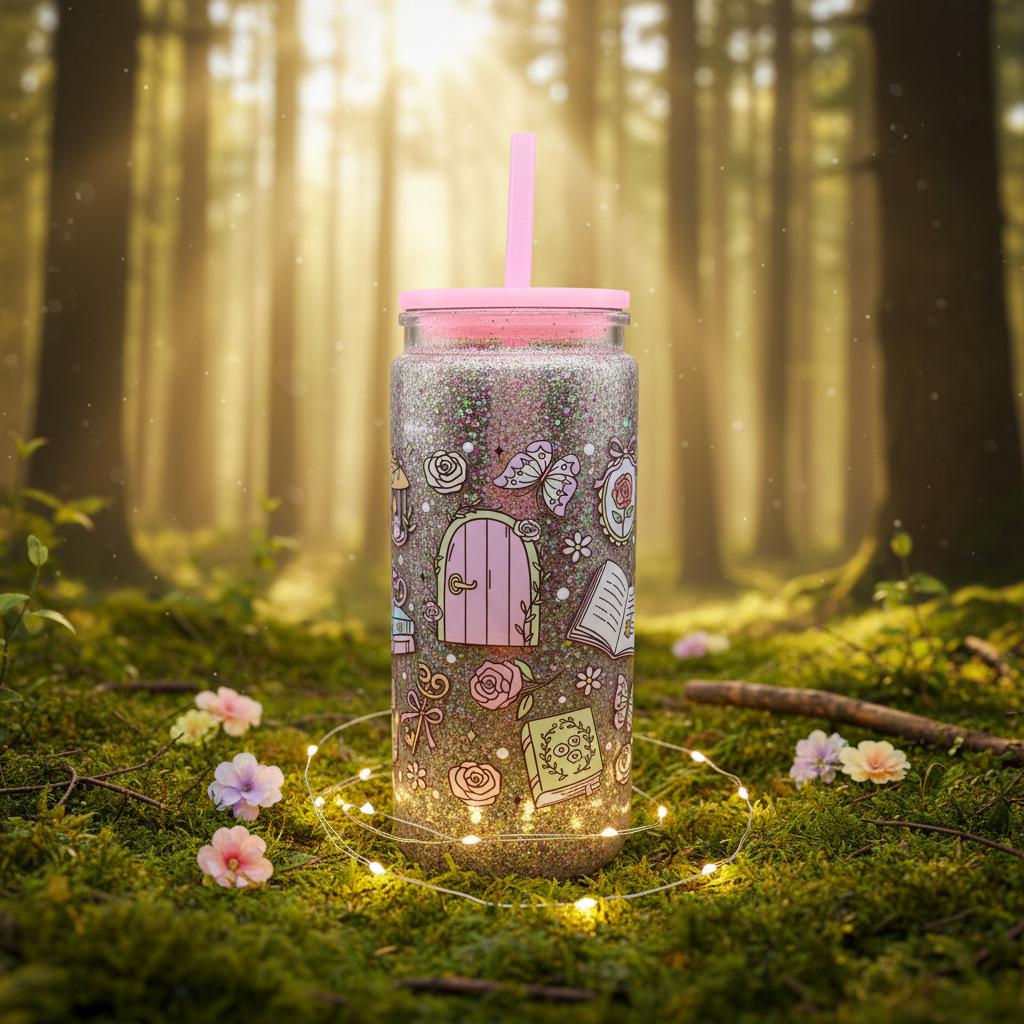 20oz. Acrylic Snowglobe Fairytale Tumbler