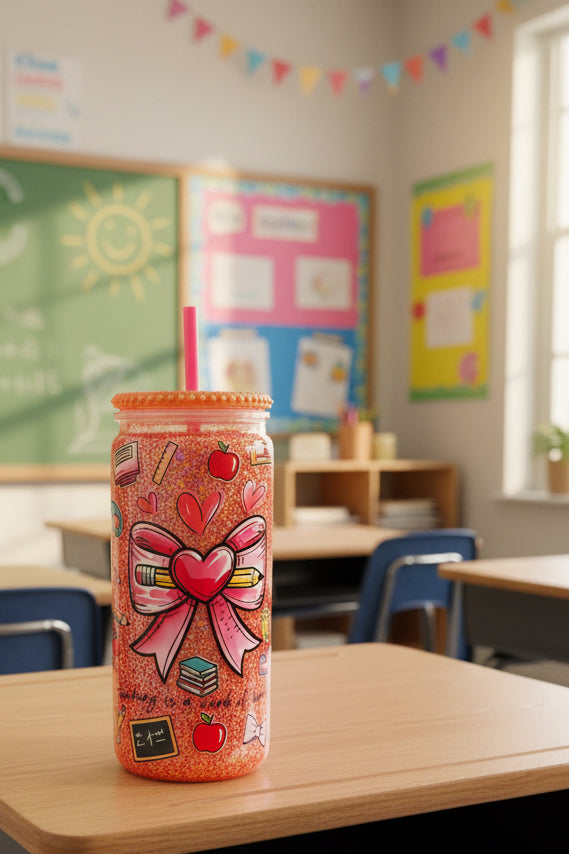 20oz. Snowglobe Teacher Appreciation Tumbler