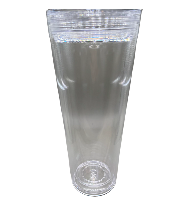 20 oz. Acrylic tumbler with clear lid