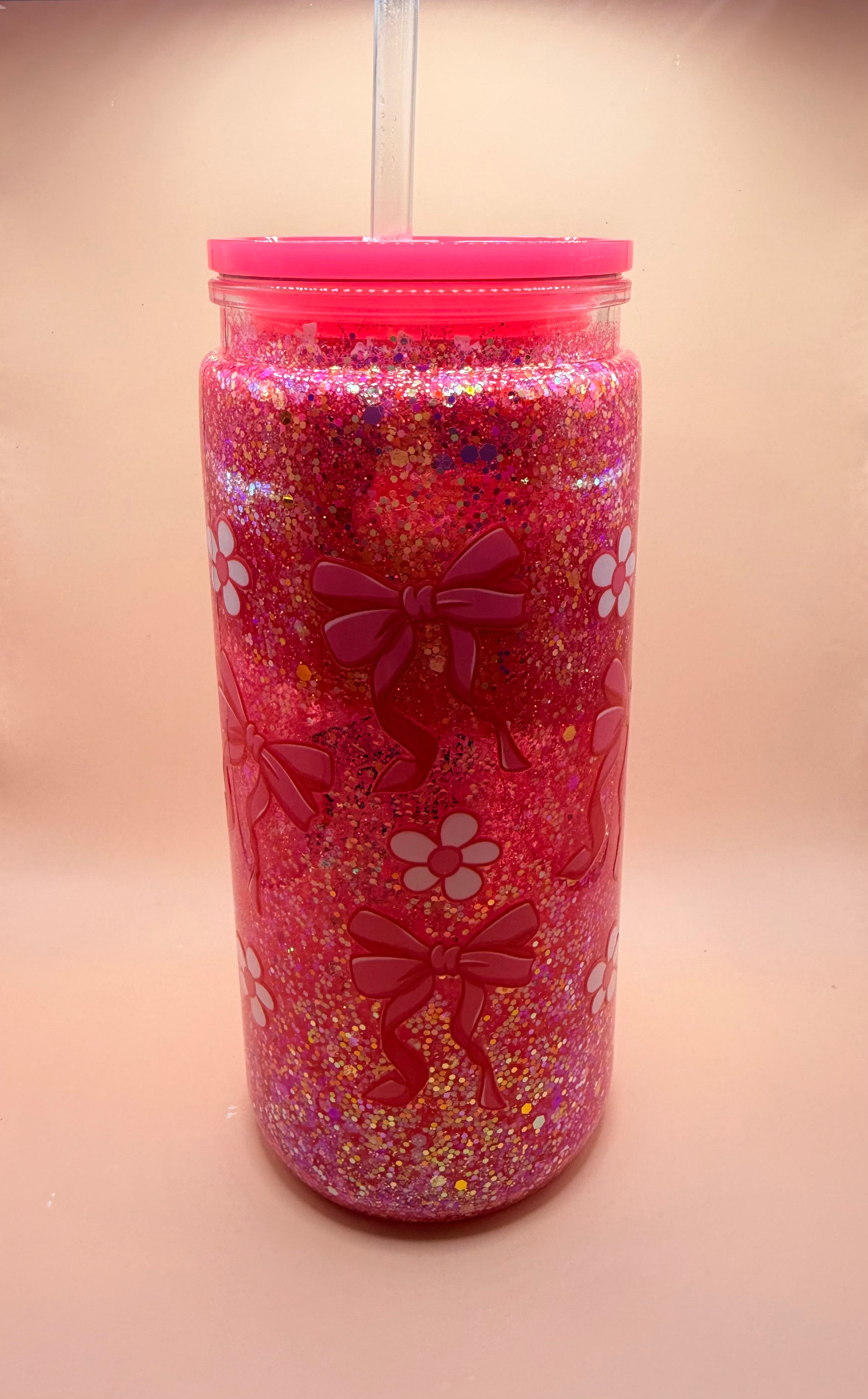 16oz. Bow & Flowers Cup
