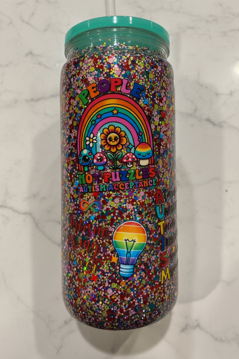 20oz. Rainbow Autism Awareness Tumbler